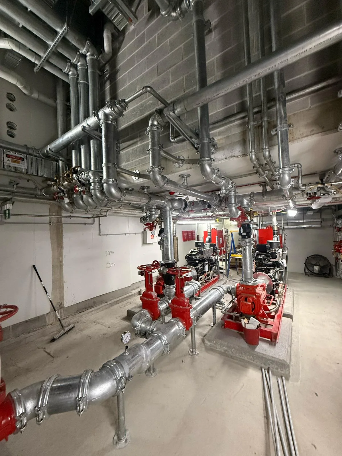 Fire pump room
